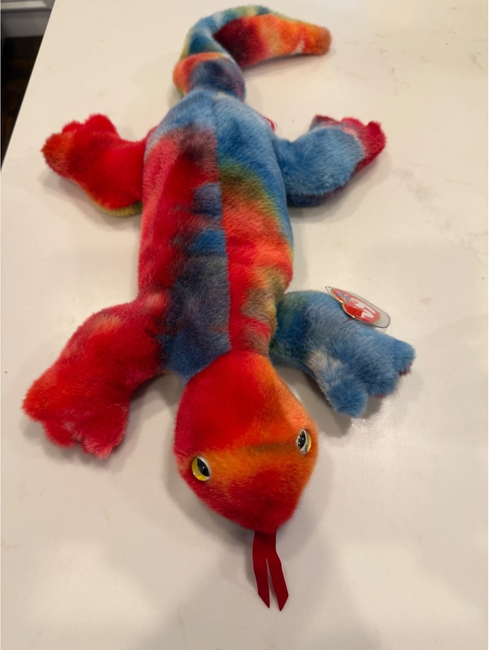 Ty Beanie Buddy Lizzy the Tie-Dyed Lizard Plush Toy